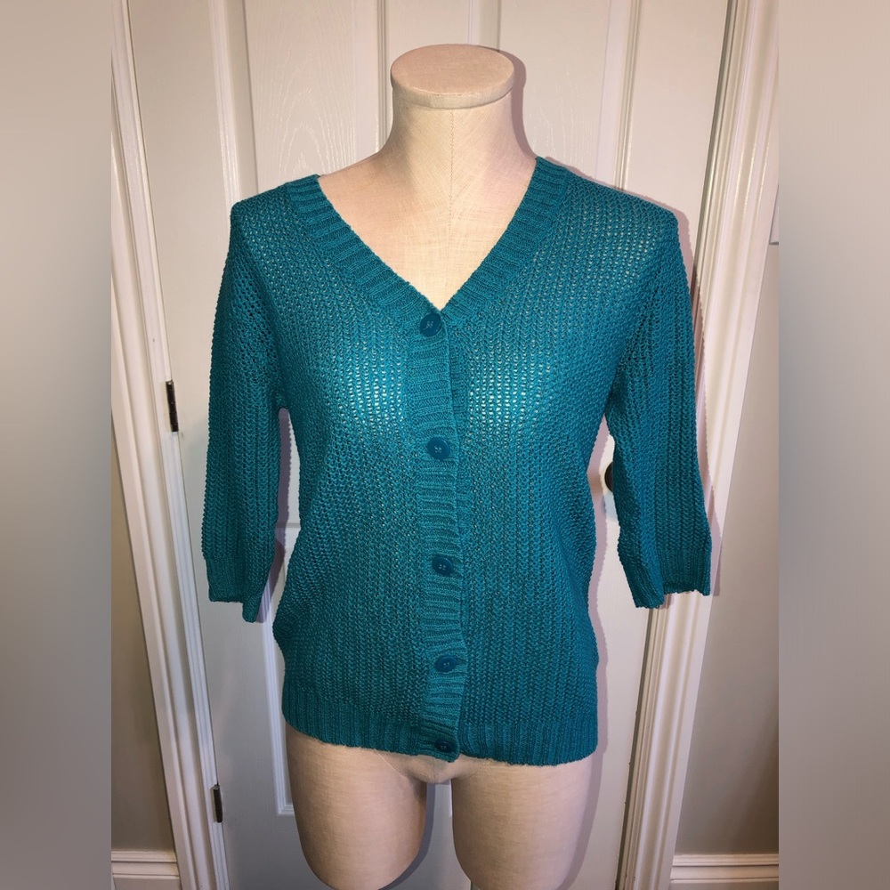3/$40 Kenneth Cole 3/4 sleeve knit cardigan